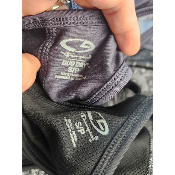 Champion active tank top summer lot of 2 size small one duo grey running yoga - Picture 5 of 10